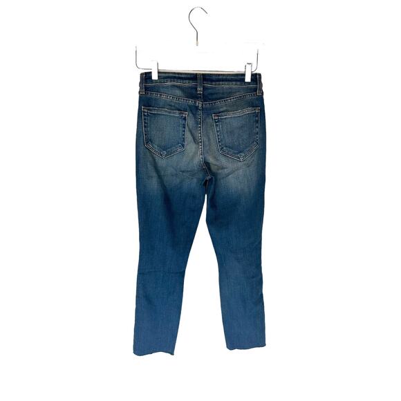 L'AGENCE El Matador Jeans Rustic Blue High Rise Distressed Cropped Denim Size 26 - Picture 8 of 12